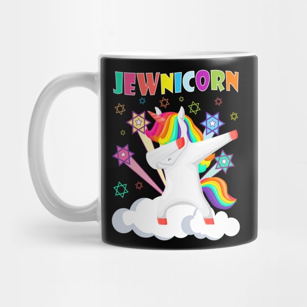 Jewnicorn Dabbing Unicorn Jewish Jew Rosh Hashanah by wonderws